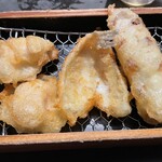 寿司の惑星 - とり天、キス天、ちくわ天
