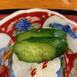 千松しま - 胡瓜のお新香ひとつにも配慮が