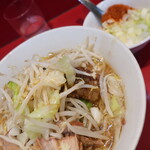 ラーメン二郎 - ラーメンミニ＋ニンニク少し＋白ネギ炙