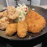 晴れときどき鶏 - ミックスフライ定食