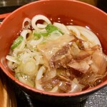 味福 - 雲丹おぼれ丼の、セットうどん(冷)