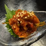 肴と煮込み 古臓 - たらチャンジャ