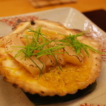 日本料理 銀座 大野 - 帆立菊花焼き 2014.10.1x