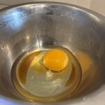 陸 - つけ麺には生卵必須というか、何にでも合う。味玉より好き。蕎麦屋でも生卵が好き