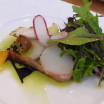 無彩庵　池田 - フランス　ランド産フォアグラのテリーヌ・ナガノパープル・白バルサミコ・バニラ風味