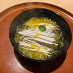 銀座 しのはら - 鱧と松茸のお椀