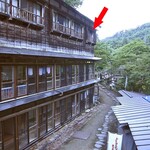 大沢温泉 湯治屋 - 自分たちが利用した客室（赤い➡︎）