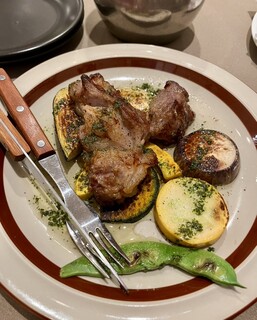 Estella - 豚肉の夏野菜のグリル