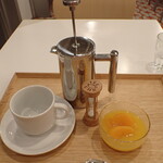 トーコーキッチン - ホットコーヒー オレンジゼリー