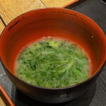 磯丸水産食堂 - アオサの味噌汁