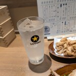 柏のパリパリ - レモンサワー　表側