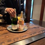 あざみ野うかい亭 - ノンアルコールのスパークリング