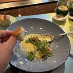 あざみ野うかい亭 - ソースはパンにもつけて