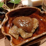 鮨処 乾杯 - 田楽味噌と茄子の煮浸し