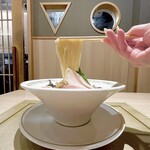 鯛白湯らーめん ○de▽ - ニボコン（夏季限定）1,200円