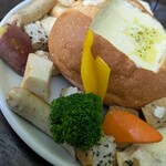 レストラン ペニーレイン 那須店 - 周りに野菜とパンが沢山