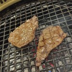 焼肉とみ - 特選牛4種（はらみ、ヒレ、しんしん等）