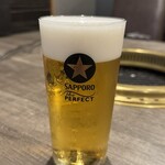 焼肉とみ - 生ビール