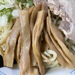 中華そば処 琴平荘 - 『温タレつけ麺』のメンマ