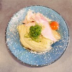 Ramen Ao - 鶏油の冷たい釜玉まぜそば