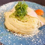 Ramen Ao - 鶏油の冷たい釜玉まぜそば