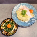 Ramen Ao - 鶏油の冷たい釜玉まぜそば