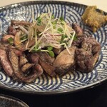 虎視眈々 - 地鶏の炭火焼定食・親鶏（1200円）