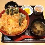 朝市お食事処 山三 道下商店 - イカ一杯天丼　1,980円