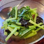 やまか飯店 - 青菜炒め（今日は小松菜）