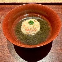 神楽坂 石かわ - 花咲蟹の真薯 海蘊