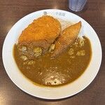CoCo壱番屋 - 料理写真:ロースカツカレーポークソース2辛350g
+たっぷりあさり+フッシュフライ 1375円
