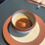 ジョバーノ - Pesce
                                オマール海老のヴァポーレ
                                西京白味噌のビスクスープ