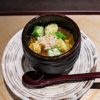食堂 ぎんみ - おくらの茶碗蒸し
