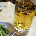 Kushikatsu Senri - ビール　お通し