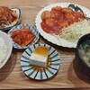 酒場食堂 大安 - Aセットおすすめエビチリ・油淋鶏定食珈琲付850円