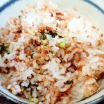 そば処 はないかだ - わさび飯　※マゼマゼしたトコロ