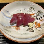 食堂こなん - 造里 鰹の藁燻し サワークリーム添え