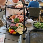 美しくなるビアガーデン - アフタヌーンティーみたい！笑