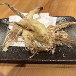 遊食酒家 笑楽 - ひげにんにく天