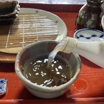 式右衛門 - 醍醐味の蕎麦湯