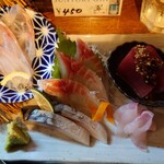 izakaya EN cafe - 真鯛、縞そい、本鮪、〆鯖、本アラ