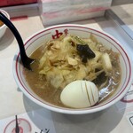 蒙古タンメン中本 - 料理写真:味噌タンメン920円
茹で玉子100円