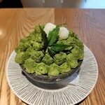 オサカナ喫茶イエローテイル - かぶせ茶かき氷