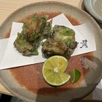 鮨 澤むら - 煮タコの天ぷら