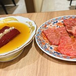 匠の焼肉 せきぐち - 上品なレバーと和牛ハラミ、A5和牛マルシン