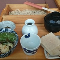 日月火 銀座店 - 太打ちせいろ蕎麦と小丼ぶりセット