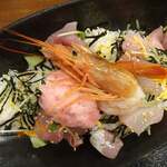 和食処 五島 - ネギトロ海鮮バラちらし定食