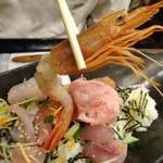 和食処 五島 - ネギトロ海鮮バラちらし定食