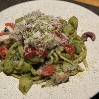 三重　真蛸　じゃがいも　ジェノベーゼ　リングイネ