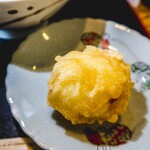 ヨコクラうどん - 半熟卵天